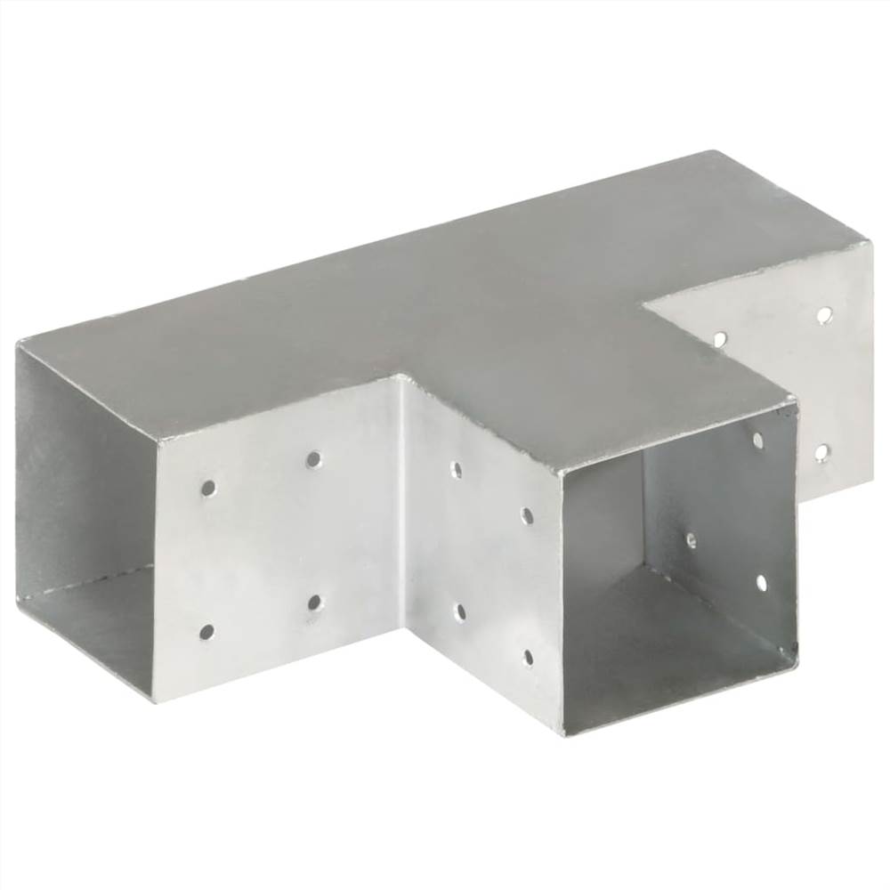 Post Connector T Shape Galvanised Metal 101x101 mm