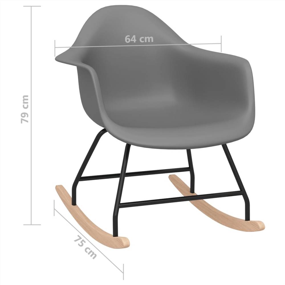 Rocking Chair Grey PP