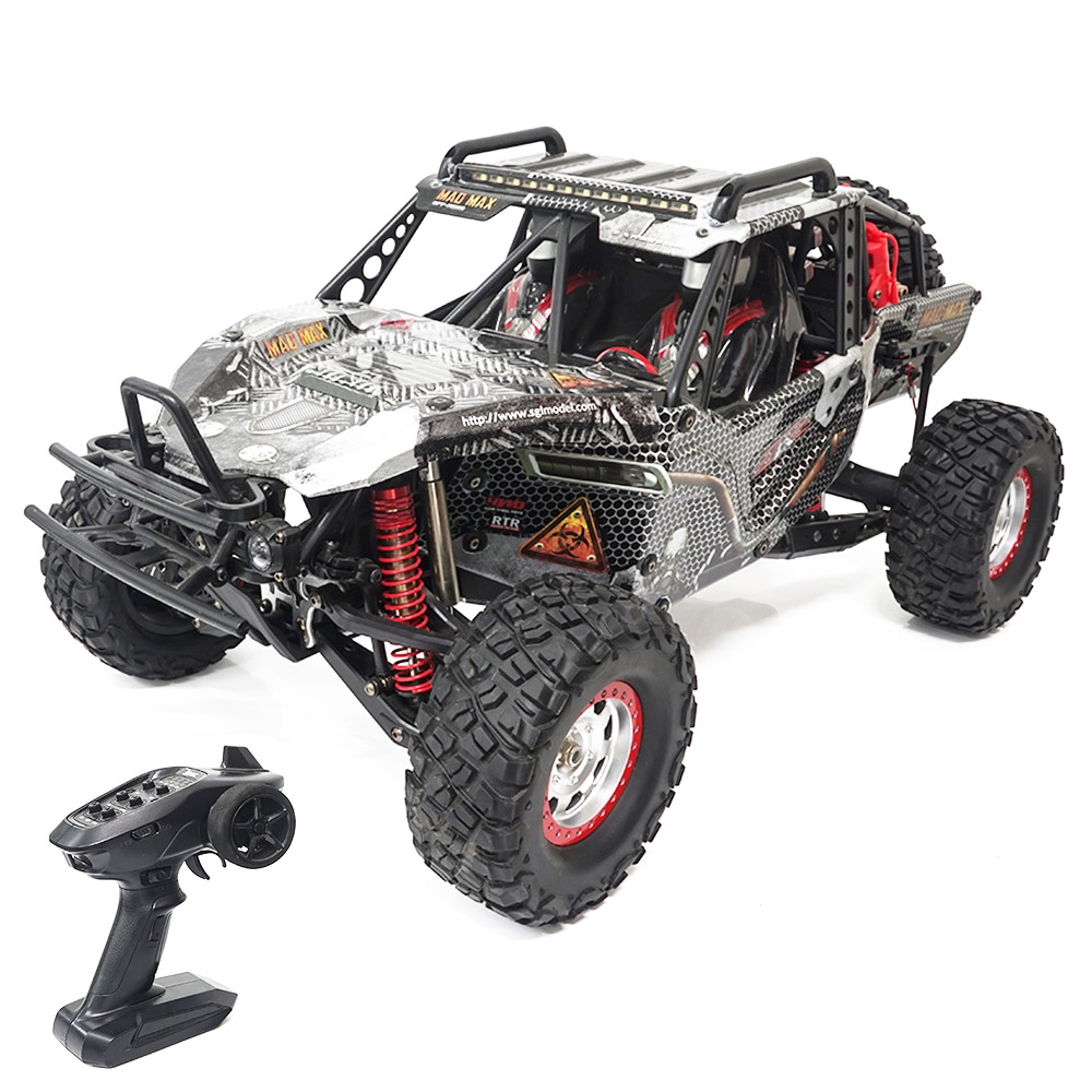 JJRC SG-1001 All-Terrain Desert Off-Road High Speed RC Vehicle with 3660-2200kV Non-Inductive Brushless Waterproof Motor - Metal Gray