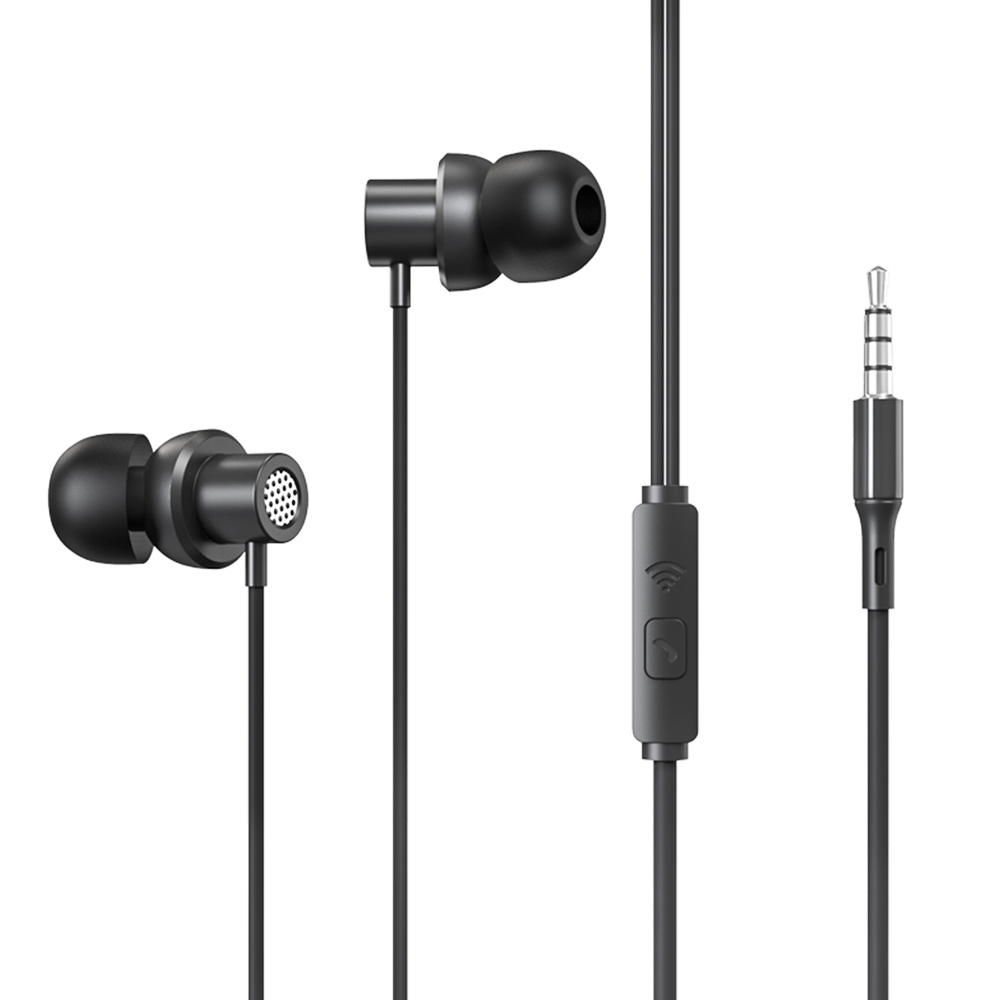 Écouteurs filaires Lenovo Thinkplus TW13 avec microphone Jack 3.5 mm Écouteurs antibruit actifs Casque de jeu-Noir