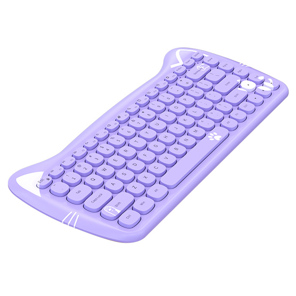 Ajazz A3060 2.4G Wireless Keyboard and Mouse Set Purple