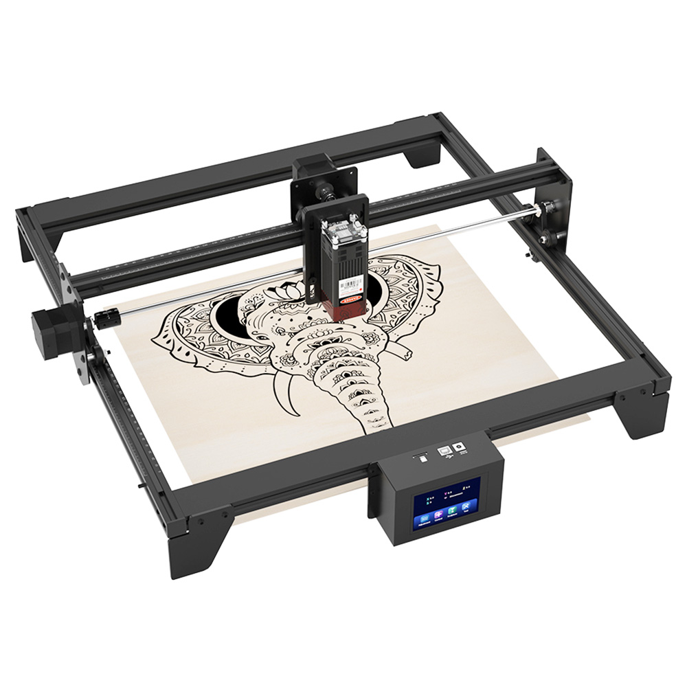 TRONXY Marker40 5.5W DIY Laser Engraver Cutter,  0.15 Fixed Focus Laser, 3.5in Touchscreen, 0.01mm Accuracy, 420x400mm