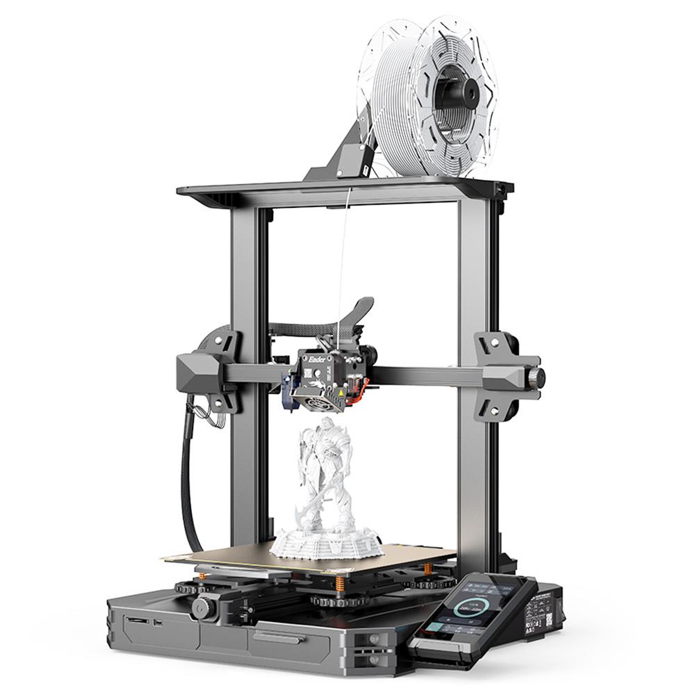 Impressora 3D Creality Ender-1 S3 Pro, extrusora direta Sprite Full Metal, máx. 300 graus Celsius, sincronização de eixo Z duplo, folha de mola dobrável para liberar, luzes LED, suporta PLA/ABS/Wood TPU/PETG/PA