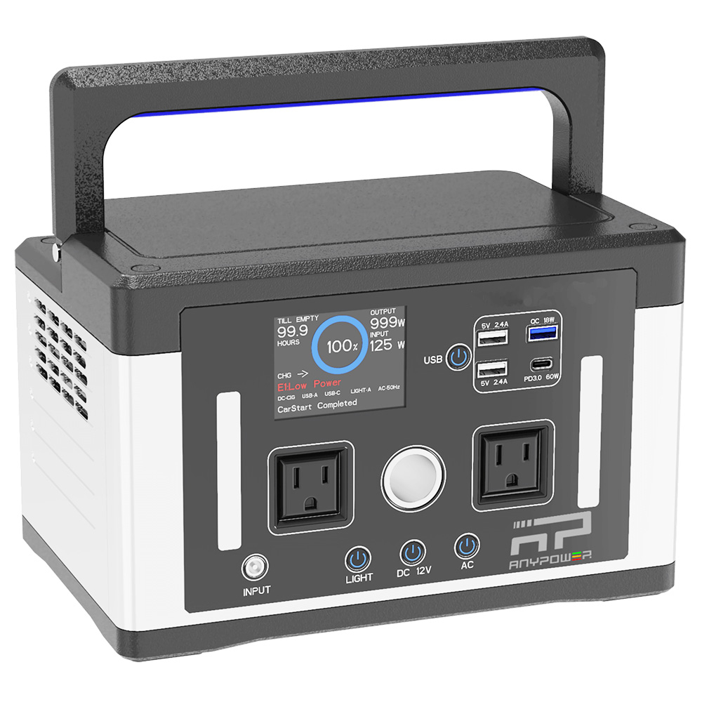 Anypower AP700 577Wh 700W Portable Power Station for Outdoor Camping Travel Hunting RV CPAP Home Emergency
