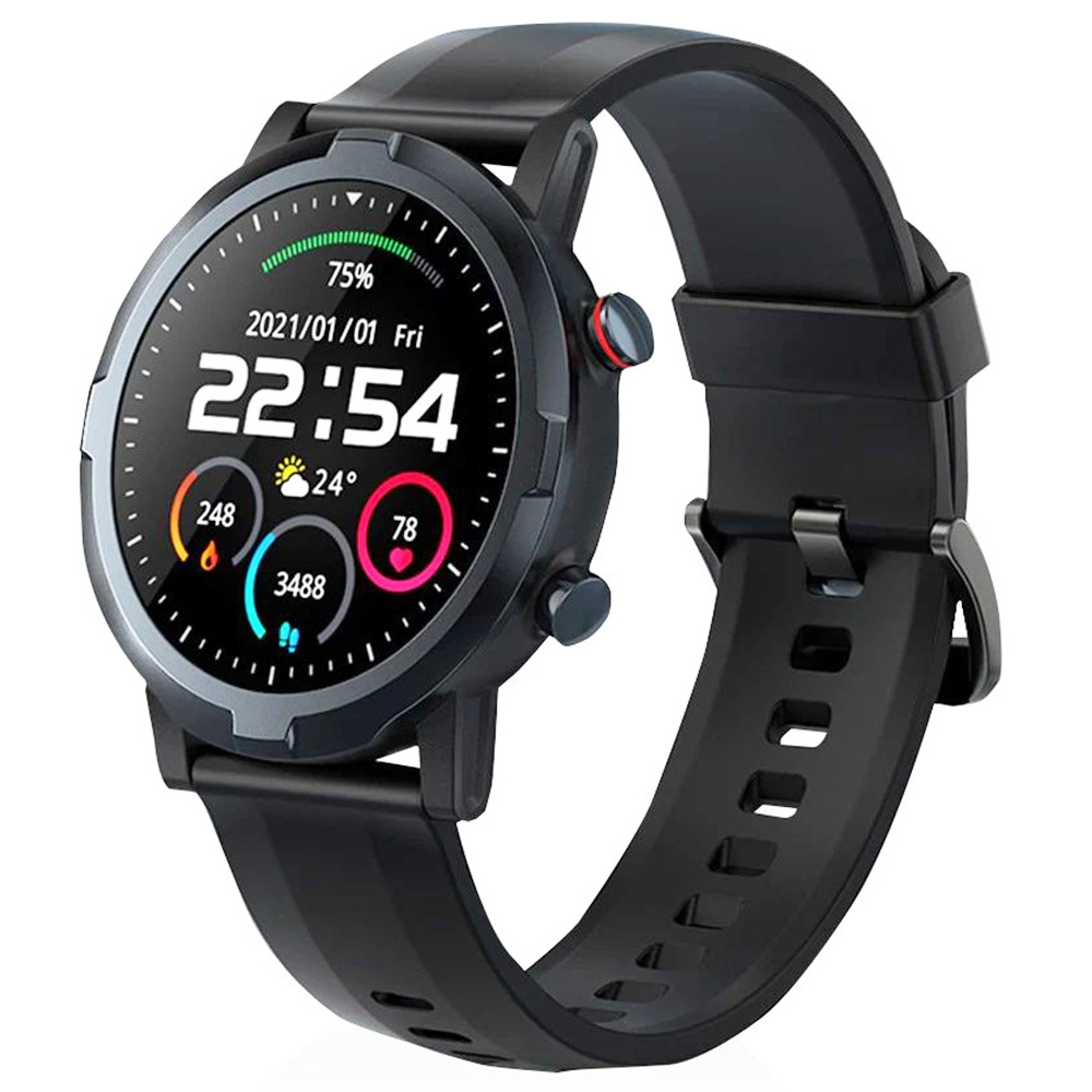 Haylou RT Smartwatch 12 وضعًا للتمرين ساعة مخصصة وجوه مراقبة الصحة ساعة رياضية عصرية - أسود