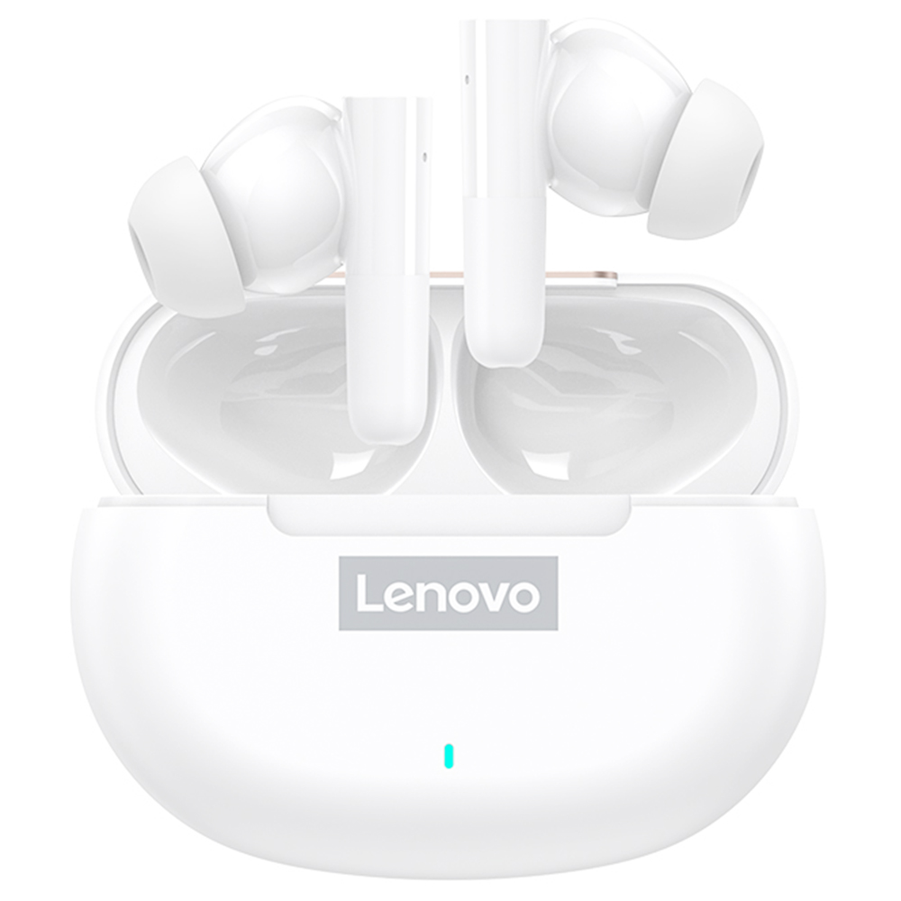 Lenovo thinkplus LP3 ANC Bluetooth 5.2 TWS-koptelefoon, actieve ruisonderdrukking, ENC, HD-oproep met microfoon, lage latentie - wit