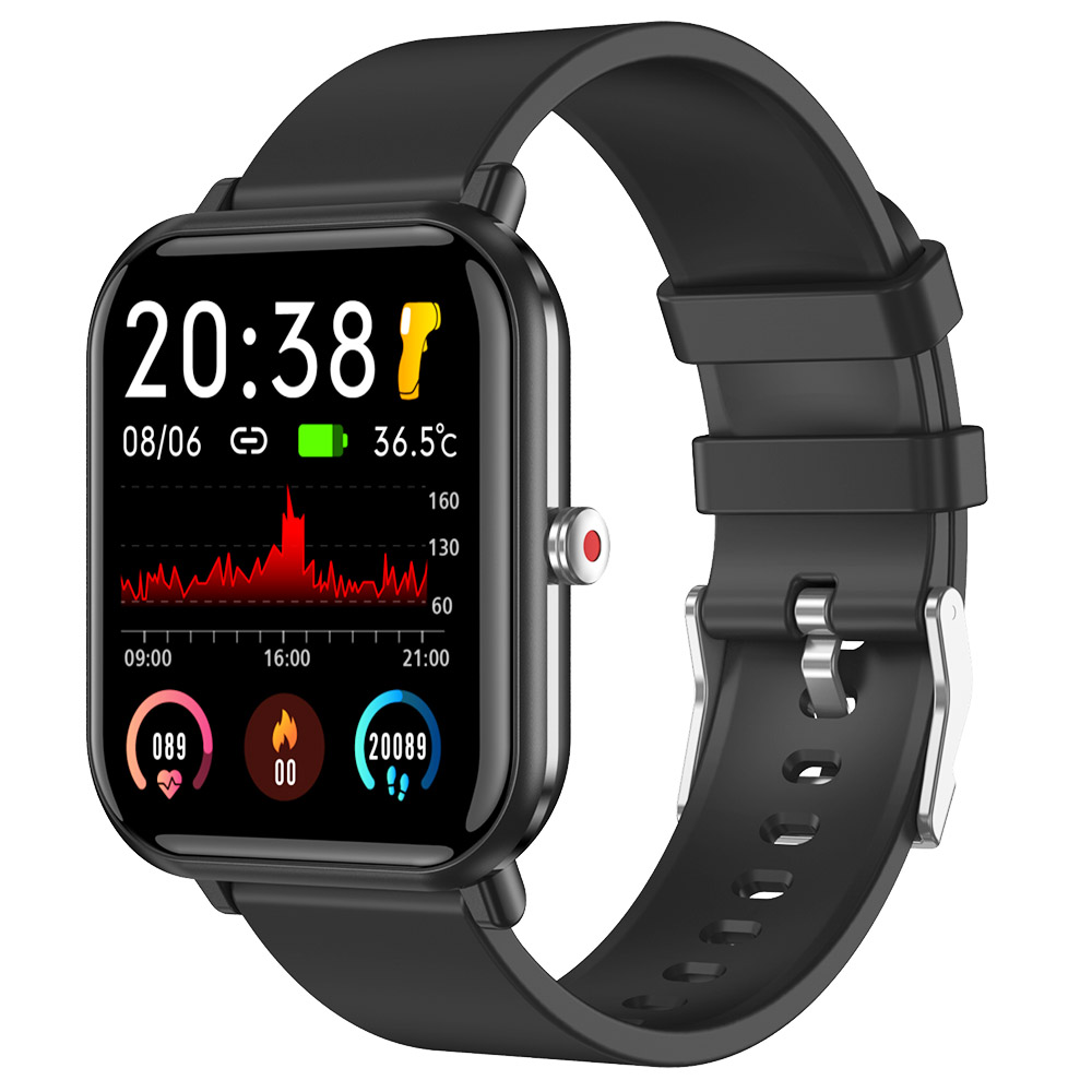 Q9 Pro Smartwatch 1.7 pollici grande touch screen Bluetooth orologio orologio sportivo alla moda - nero