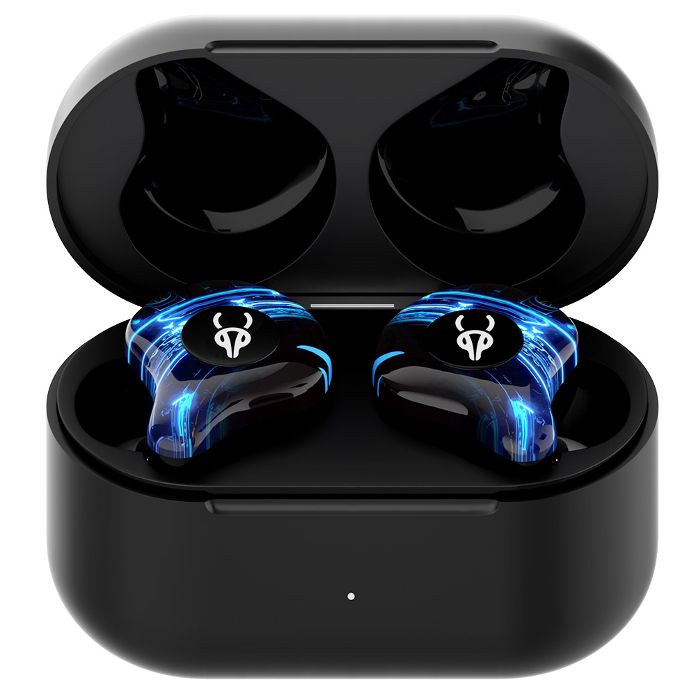Sabbat G12 Elite TWS Casque Bluetooth sans fil Musique de jeu Écouteurs à réduction de bruit à deux modes avec micro - Bleu