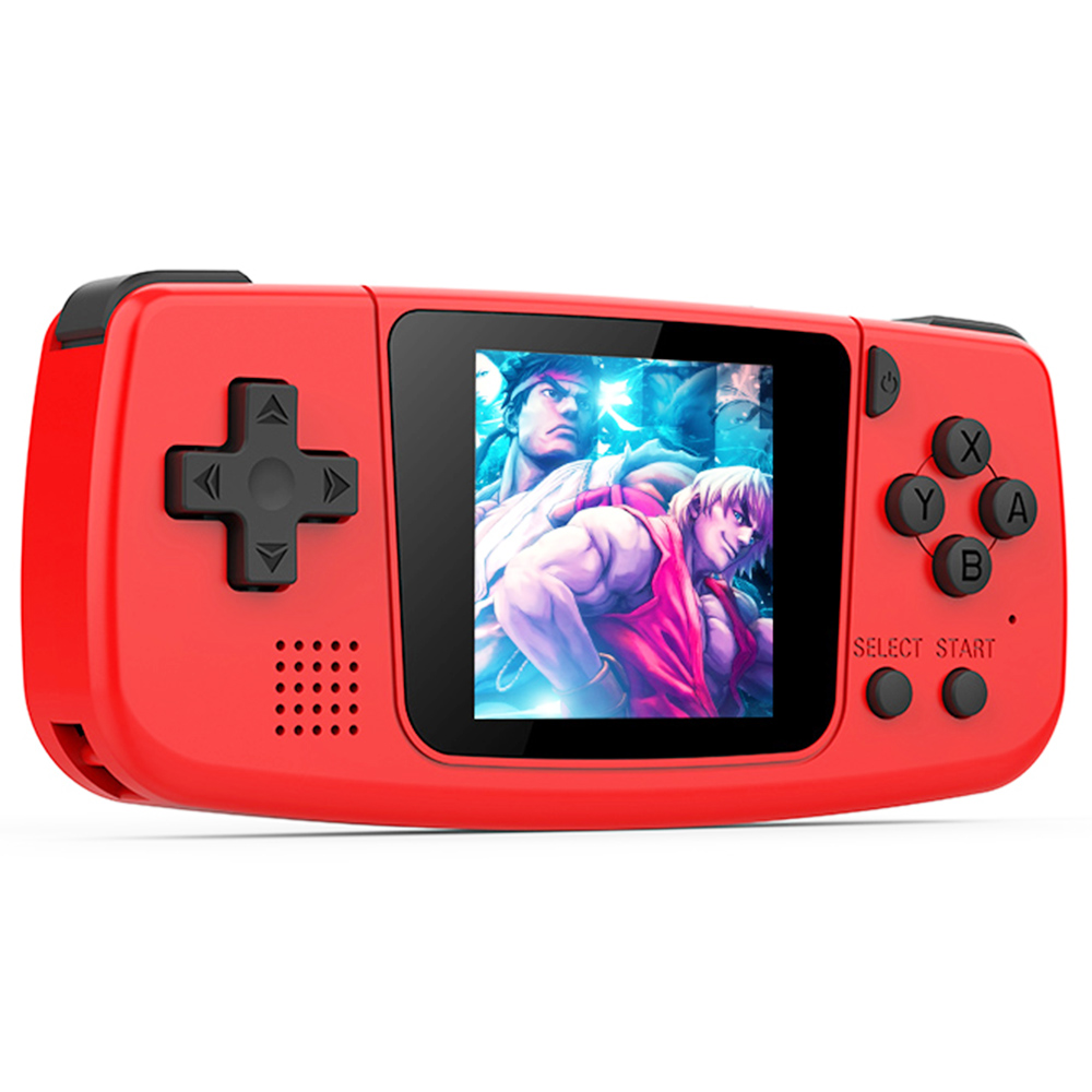 POWKIDDY Q36 Mini 1.54 Inch IPS Screen Open Source Handheld Game Players 32GB Keychain for Children's Gifts Red