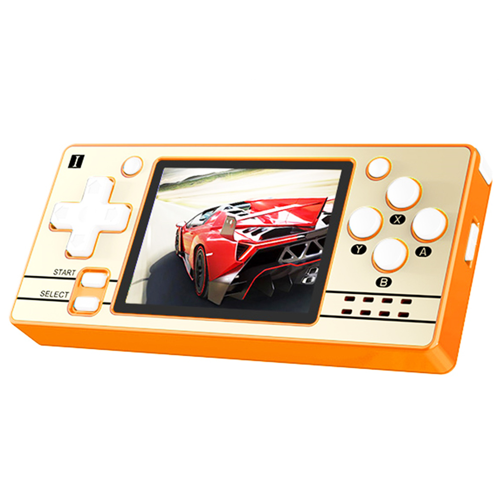 Powkiddy Q20 Mini Handheld Video Game Consoles Open Source Retro 2.4 Inch IPS Screen PS1 Game Player 16GB - Orange
