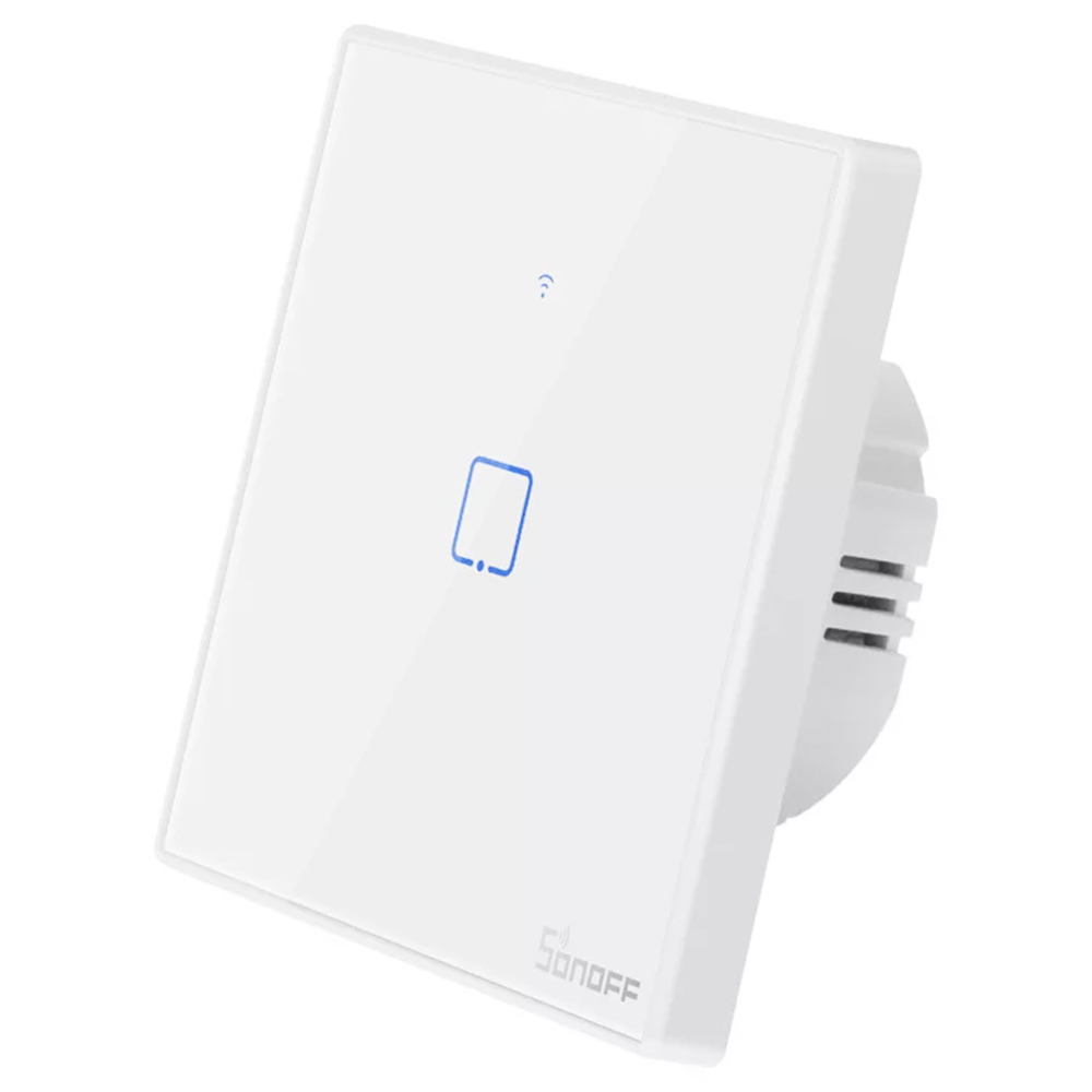 SONOFF T0EU1C-TX 1 Gang Smart WiFi Wall Light Switch APP / Google Home / Nest & Alexa