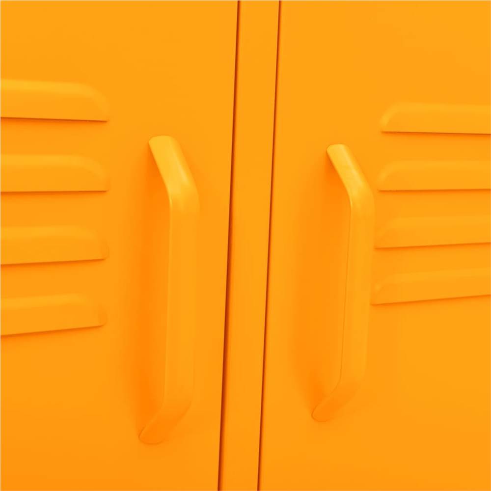 TV Cabinet Mustard Yellow 105x35x50 cm Steel