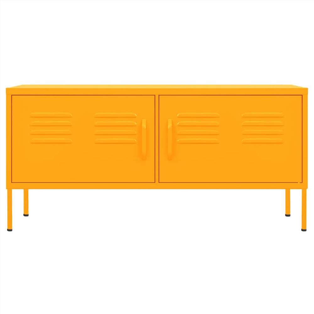 TV Cabinet Mustard Yellow 105x35x50 cm Steel