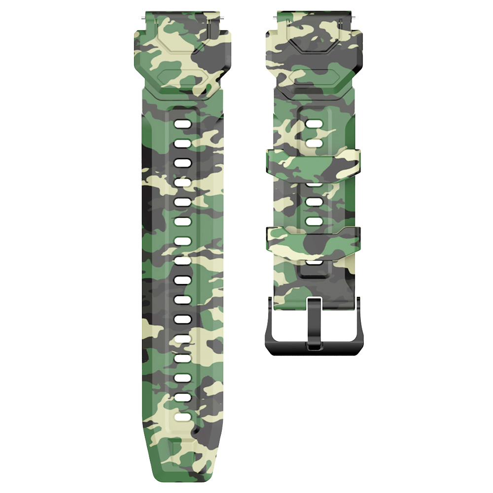 Green Camouflage Straps for KOSPET TANK M1 Smartwatch 22mm Width
