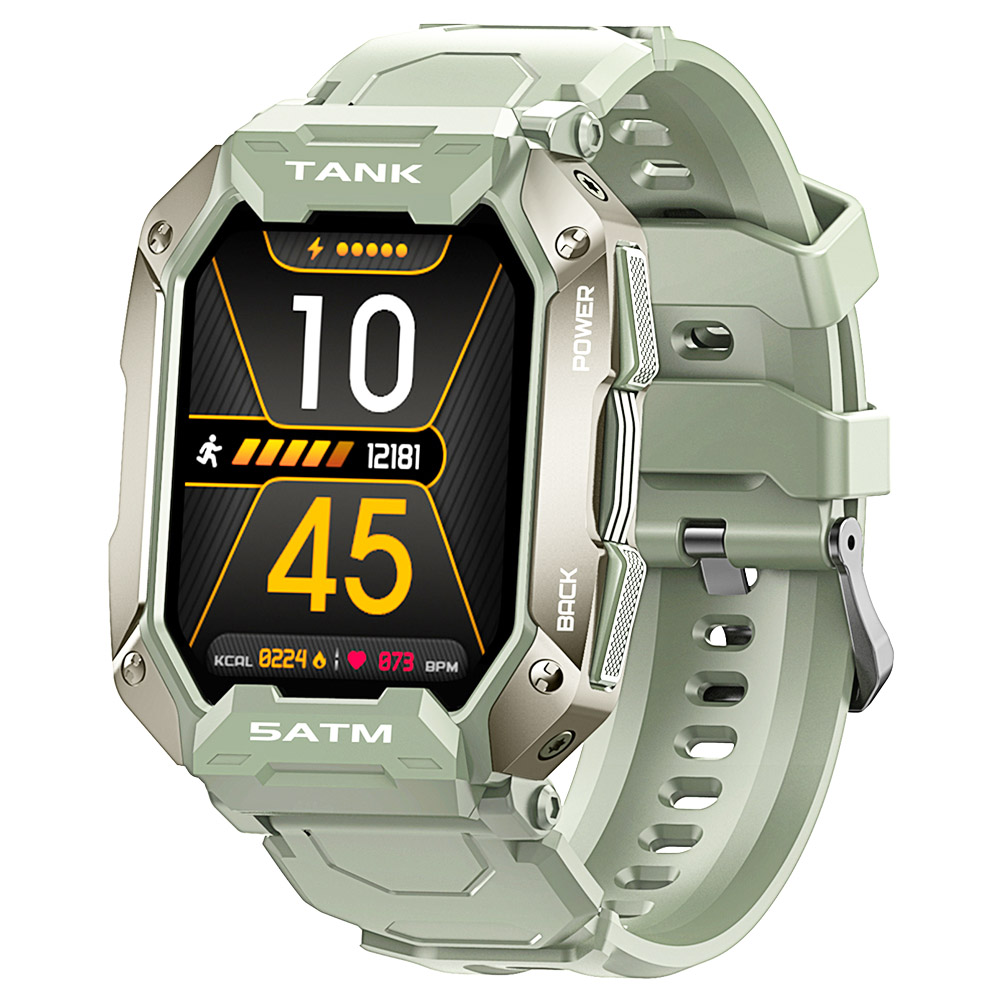 KOSPET TANK M1 Smartwatch 1.72'' Screen SpO2 HR BP Monitor Fitness Tracker IP69 Waterproof Sports Watch - Green