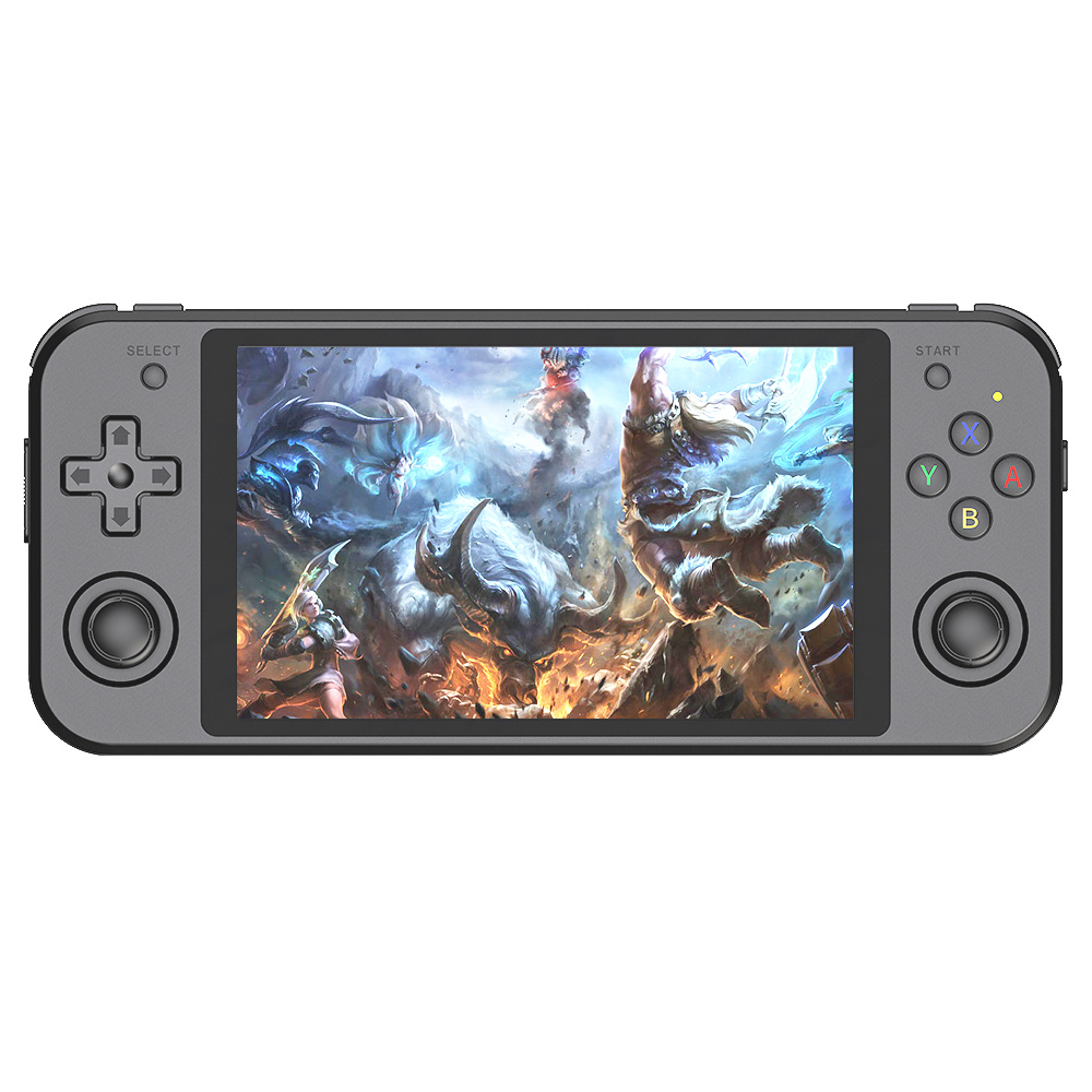 ANBERNIC RG552 80GB Handheld Game Console, 1920*1152p 5.36&#39;&#39; IPS Screen, Android linux OS, Rockchip RK3399, HD Out, 6H Battery Life, Android Games WII NGC NDS N64 DC PSP PS1 openbor NEOGEO, Support Dual TF Card, Black