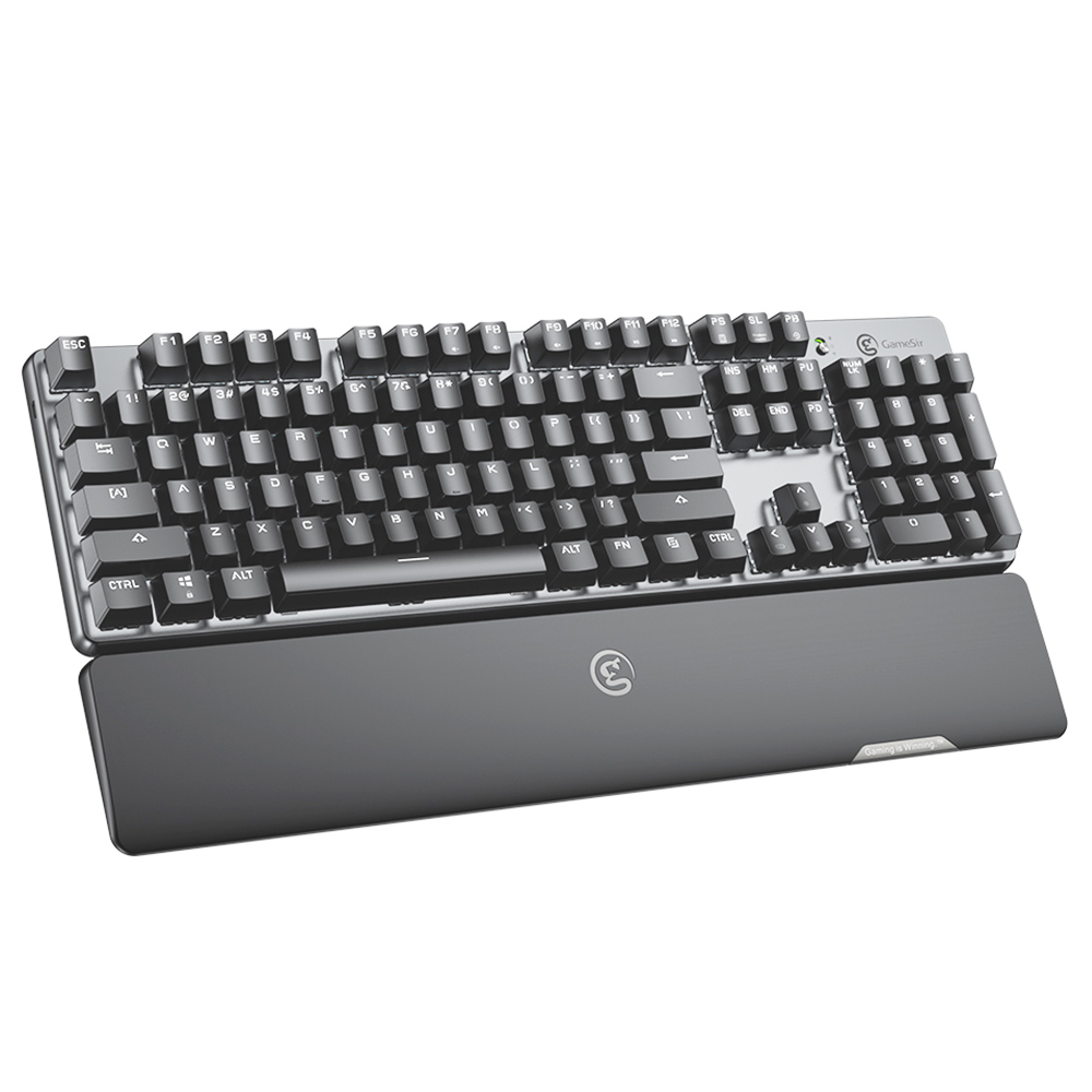 GameSir GK300 Kabellose mechanische Bluetooth-Gaming-Tastatur aus Aluminiumlegierung – Space Grey