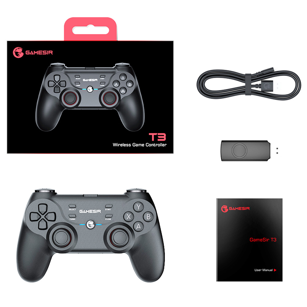 GameSir T3 2.4GHz Wireless Gamepad for PC Controller