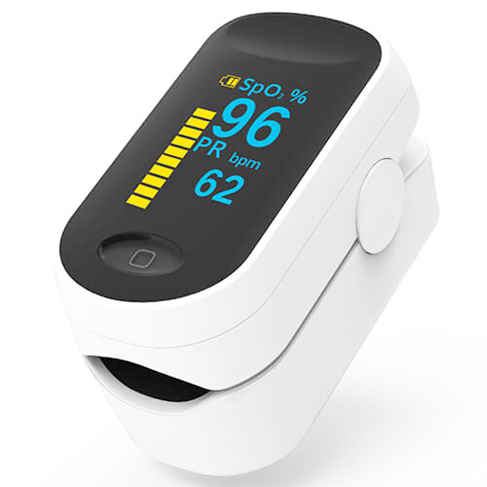 BOXYM C1 OLED Fingertip Pulse Oximeter Portable Pulse Oximetro Monitor - White
