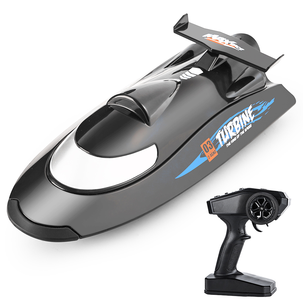 Flytec V009 30KM High Speed RC Jet Boat With Self-righting Feature For Pool and Lakes - Black