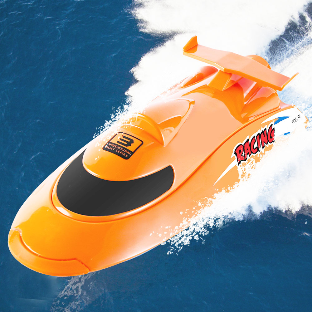 Flytec V009 30KM High Speed RC Jet Boat Orange