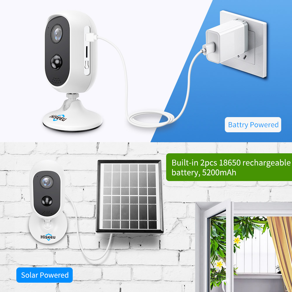 Hiseeu C30 1536P 3MP Wireless Battery IP Camera