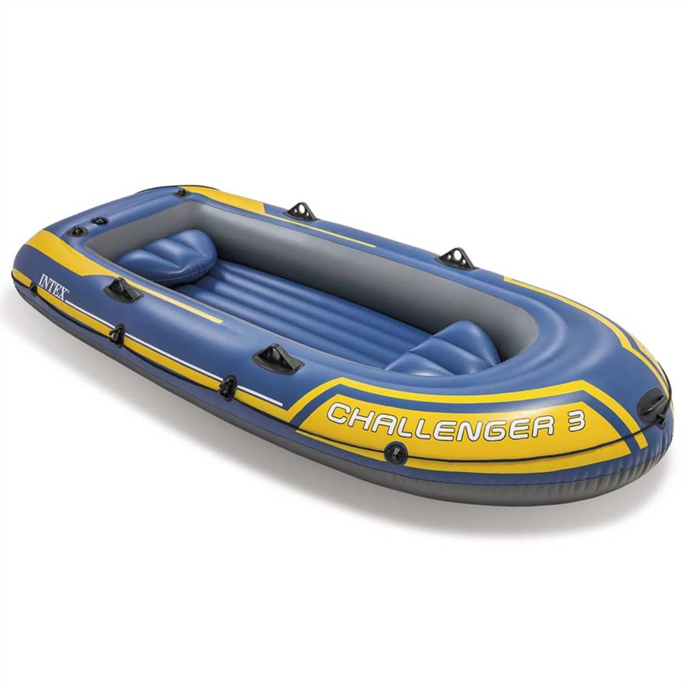Intex Challenger 3 Set Inflatable Boat with Oars and Pump 68370NP