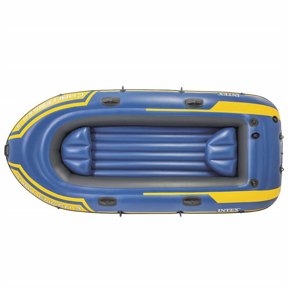 Intex Challenger 3 Set Inflatable Boat with Oars and Pump 68370NP