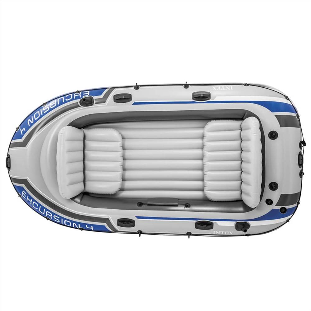 Intex Excursion 4 Set Inflatable Boat with Oars and Pump 68324NP