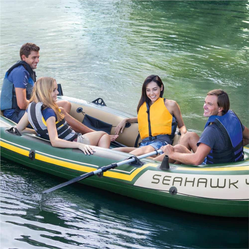 Intex Seahawk 4 Set Inflatable Boat with Oars and Pump 68351NP 15 Intex Seahawk 4 Set Inflatable Boat with Oars and Pump 68351NP