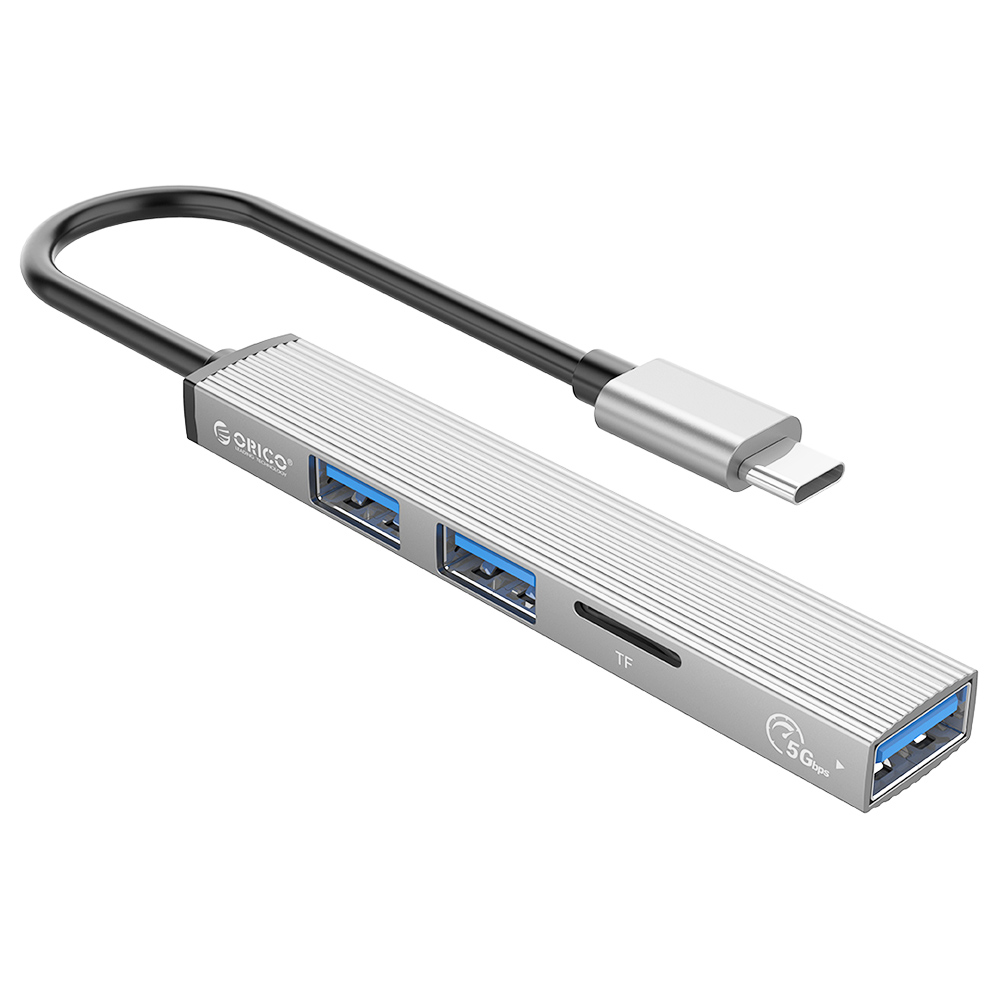 ORICO USB HUB 4 พอร์ต USB 3.0 Splitter พร้อมพอร์ต Micro USB Power Adapter OTG ความเร็วสูงหลายตัวเพิ่ม TF Card