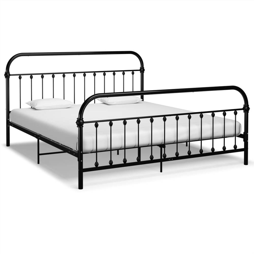 

Bed Frame Black Metal 180x200 cm