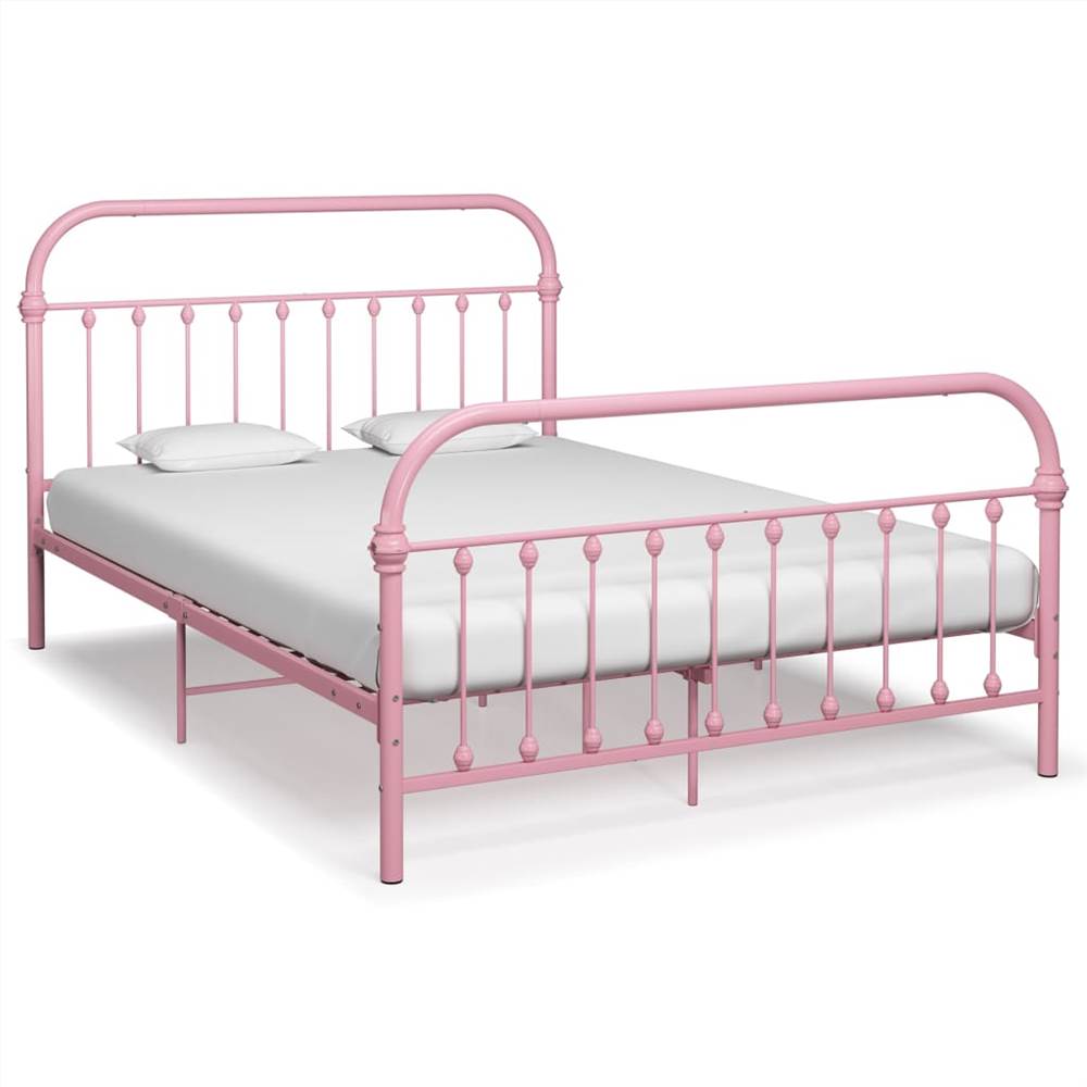 

Bed Frame Pink Metal 120x200 cm