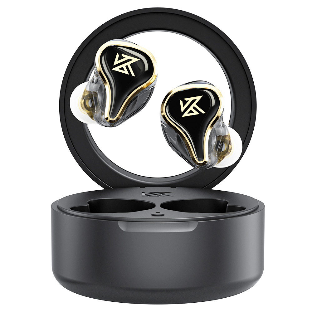 KZ SK10 Pro TWS Earphones Bluetooth 5.2 Wireless Hybrid HiFi Gaming Earbuds Noise Cancelling - Black