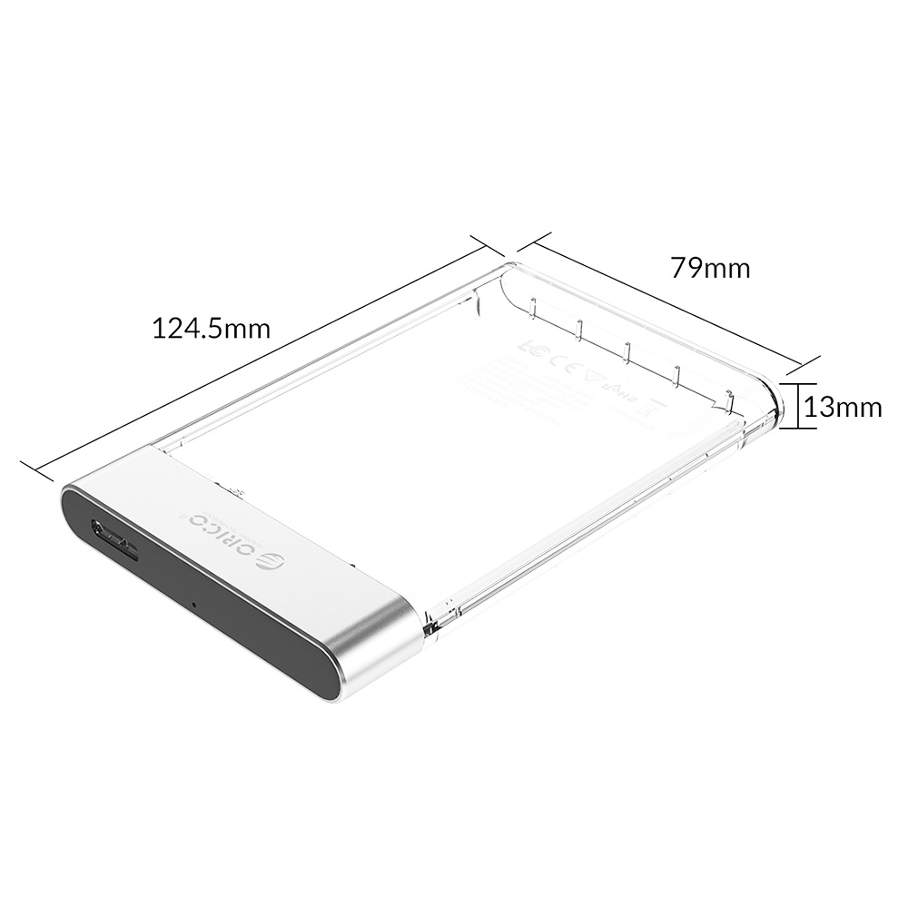 ORICO 2.5 inch Transparent USB3.0 Hard Drive Enclosure