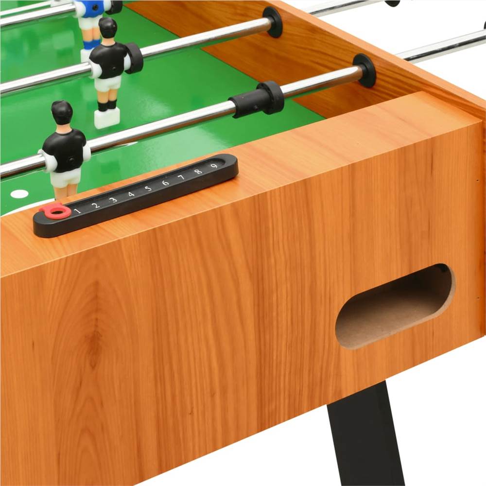 Folding Football Table 121x61x80 cm Light Brown 15 Folding Football Table 121x61x80 cm Light Brown