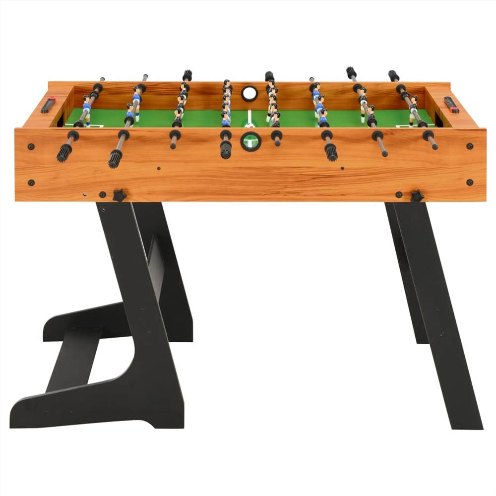 Folding Football Table 121x61x80 cm Light Brown 17 Folding Football Table 121x61x80 cm Light Brown