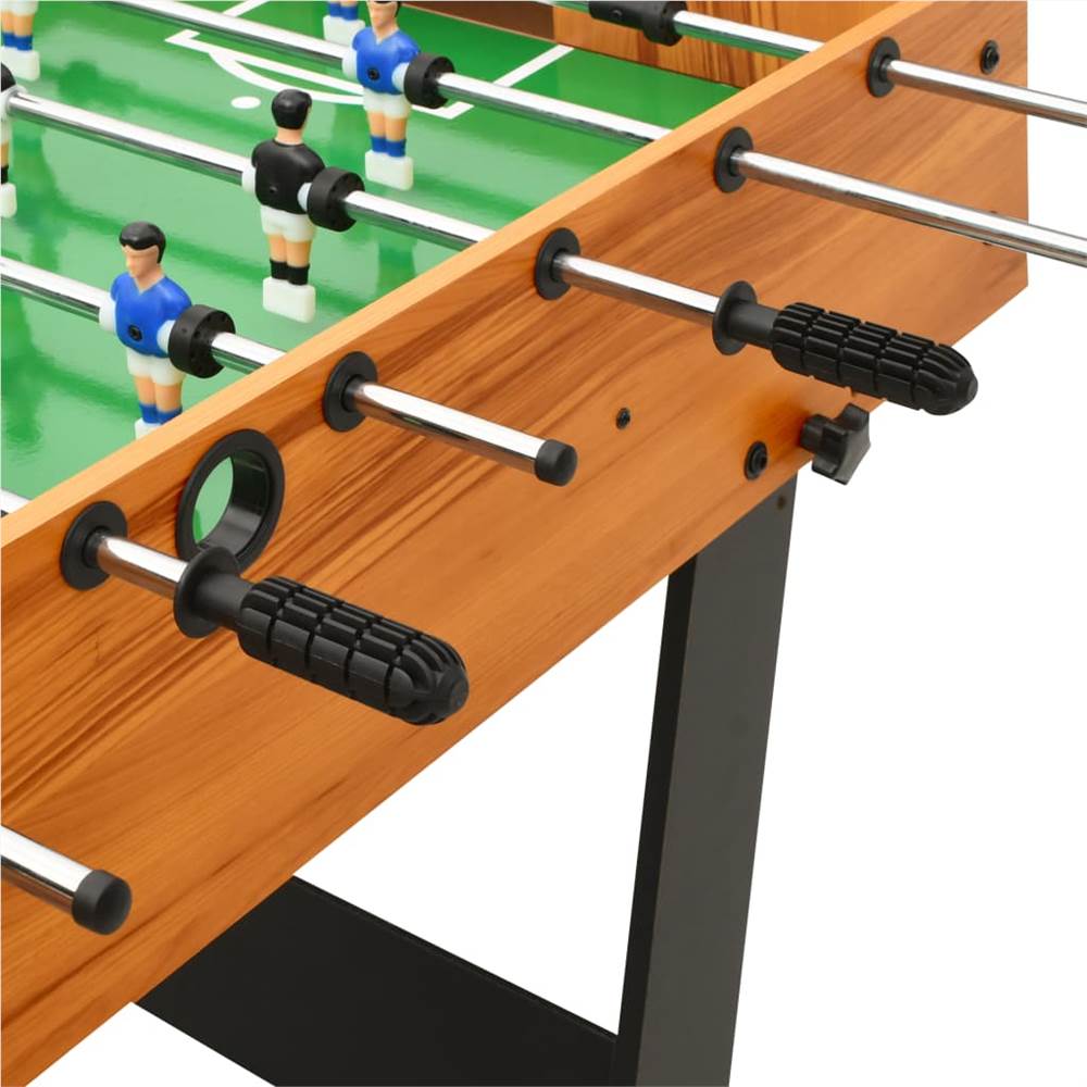Folding Football Table 121x61x80 cm Light Brown 21 Folding Football Table 121x61x80 cm Light Brown