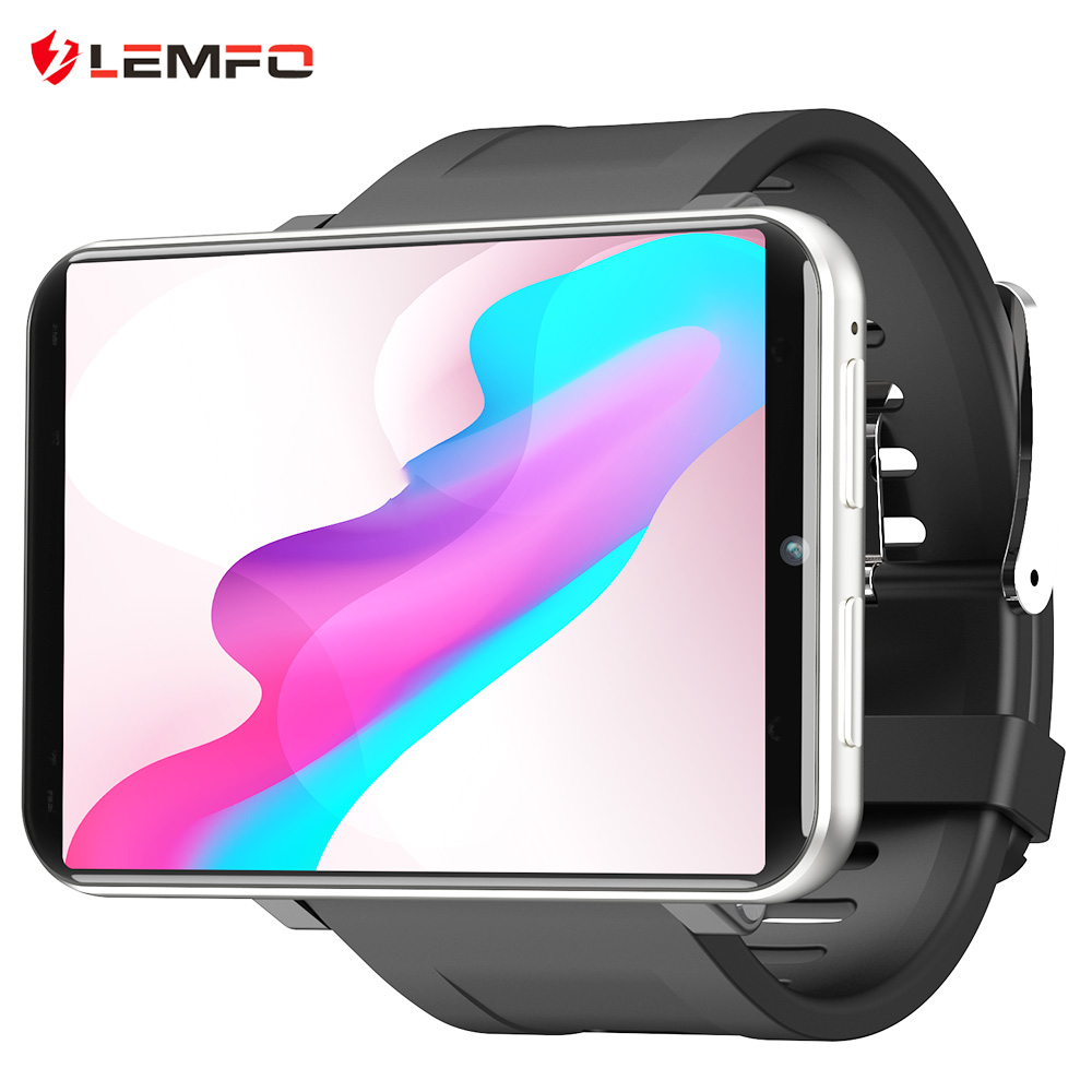 LEMFO LEM T 4G 2.86 Inch Screen Smartwatch Android 7.1 3GB 32GB 5MP Camera 480*640 Resolution 2700mAh - Silver