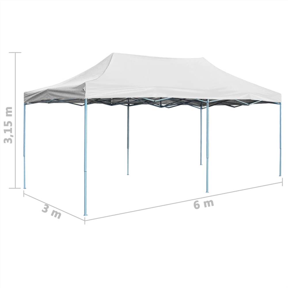 Professional Folding Party Tent 3x6 m Steel White