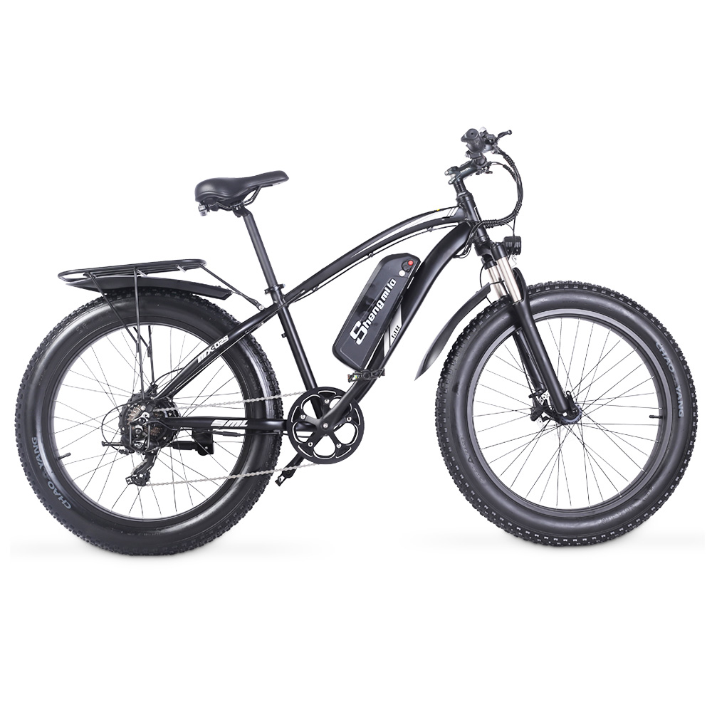 Shengmilo MX02S 1000W 48V 17Ah 26'' E-bike 40km/h Max snelheid 40-50km Kilometerstand 150kg Max belasting - Zwart