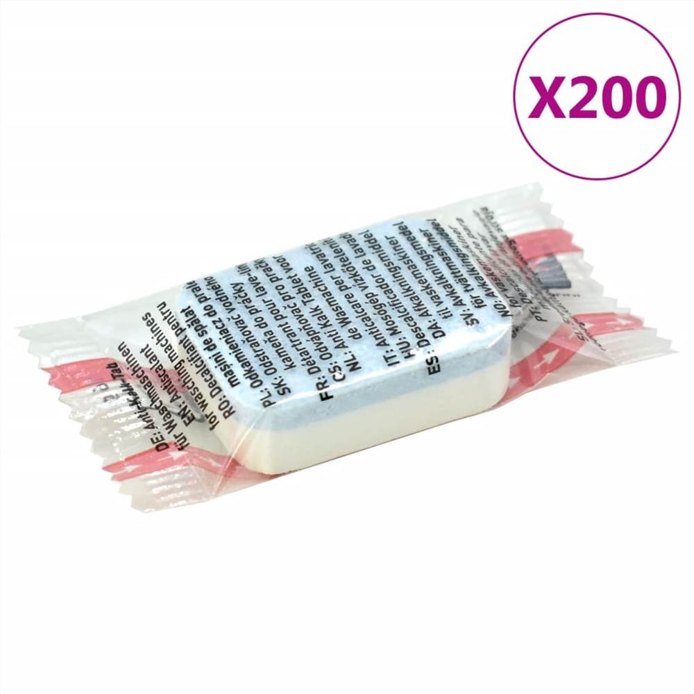 Washing Machine Detergent Tablets 200pcs Prevent Limescale&Dirt