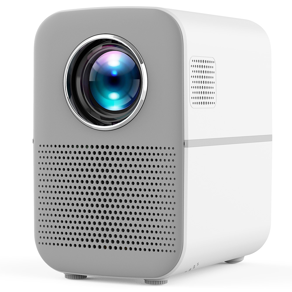 ZZV M6 LCD Projector Auto Focusing 600ANSI Lumens 1080P Native Resolution Android 9.0 2+16GB Suport 4K HDR White