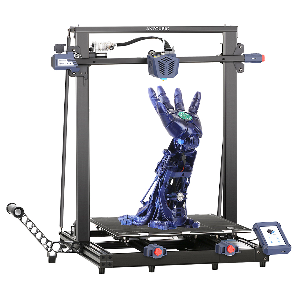 Imprimante 3D Anycubic Kobra Max, mise à niveau automatique, extrudeuse Bowden, écran 4.3 pouces, PLA / ABS / PETG / TPU, 450*400*400mm