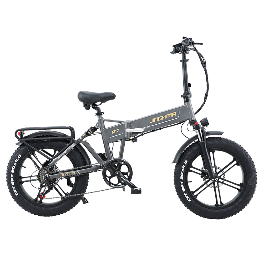 

JINGHMA R7 800W 48V 12.8Ah 20 Inch Tire Electric Bicycle 45km/h Max Speed 50km Range 180kg Max Load with 2 Batteries