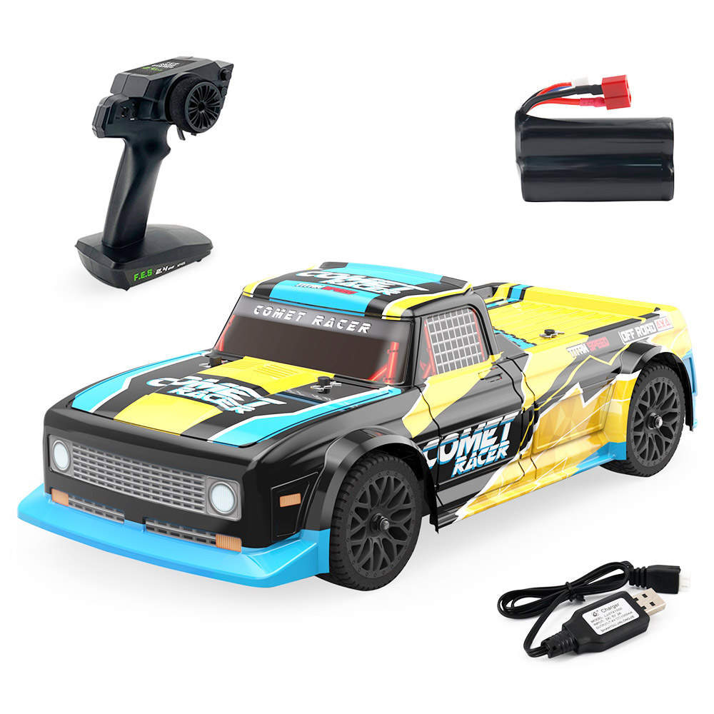 

JJRC Q125 1/10 Racing Car All Road Brushed 4WD RTR RC Car High Speed Off-Road - Yellow
