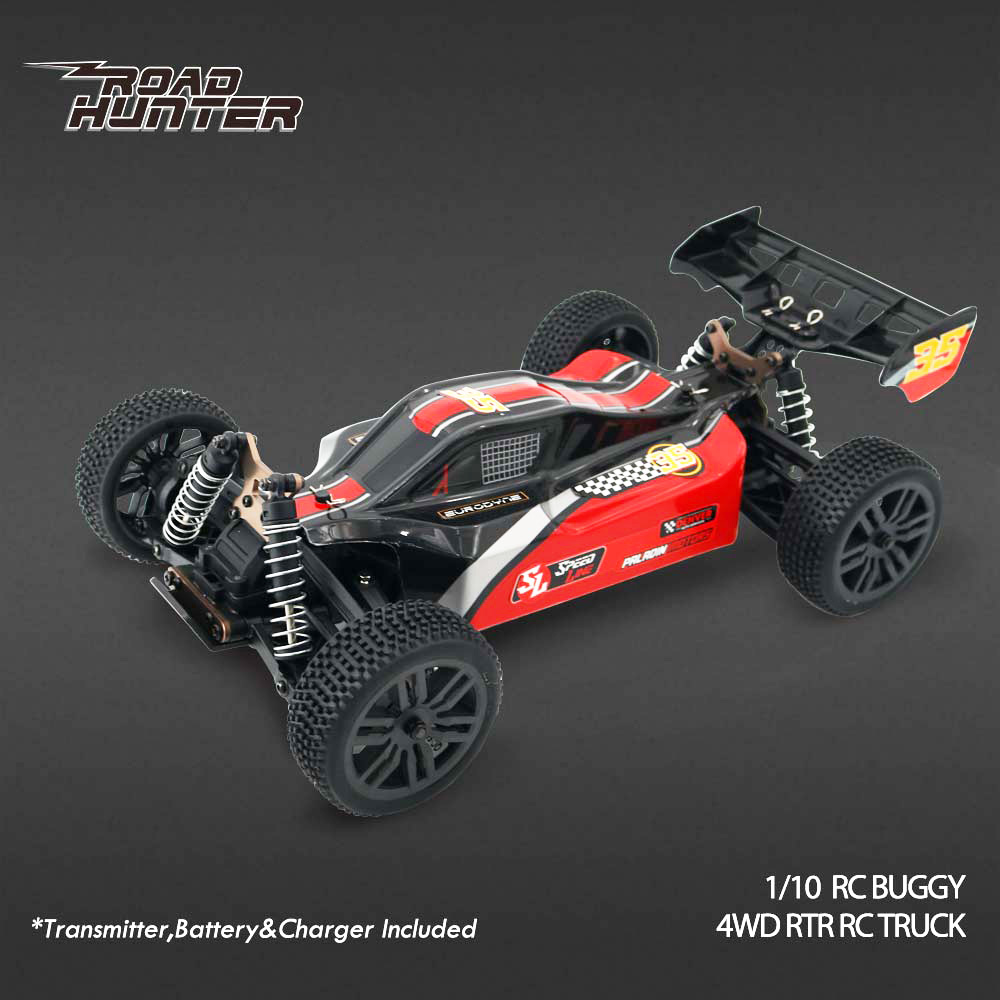 JJRC Q125 1/10 Racing Car Buggy Brushed 4WD RTR RC Car 2 Batteries