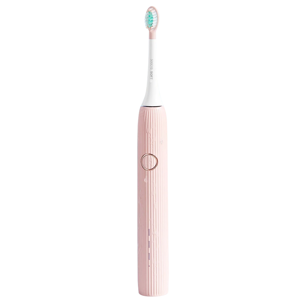 Soocas V1 Sonic Whitening Electric Toothbrush Portable USB Type-C Charging with 2 Brush Head - Pink