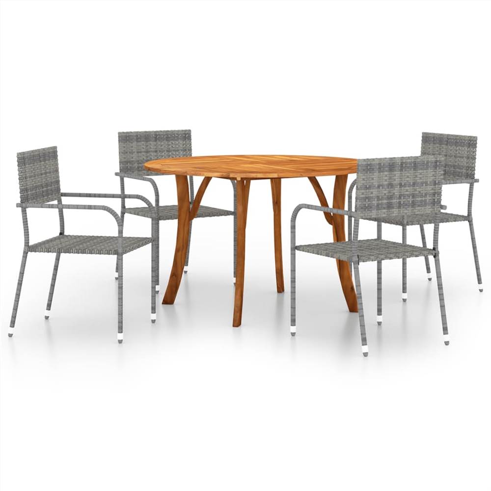 

5 Piece Garden Dining Set Anthracite