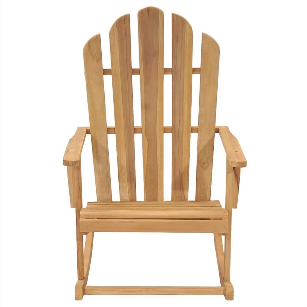 Adirondack Rocking Chair Solid Teak Wood 498751 1 